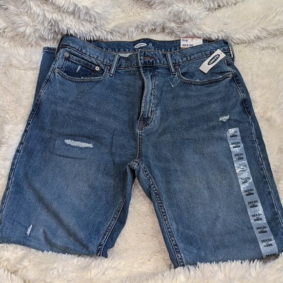 Old Navy Other - Slim Built-In Flex Blue Jeans for Men sz 36 x 30 by Old Navy